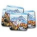 Produktbild 4er-Set - Neuschwanstein Castle Untersetzer - Deutschland Travel Mountain Cool Geschenk #8854