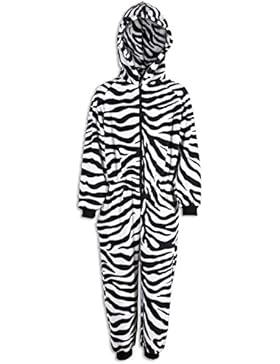 Kinder Unisex-Schlafoverall mit Zebrafell-Muster