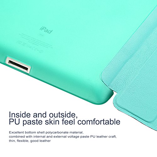 H  lle f  r iPad 2   iPad 3   iPad 4 CICMOD   Smartcover Case Tasche Schutzh  lle Etui Auto Aufwachen Schlaf Funktion mit Multi St  nder und Anti-Sto 