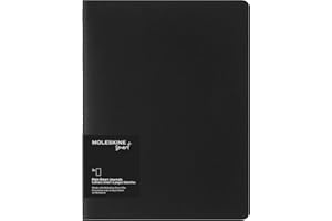 Moleskine Smart Cahier Journals Zestaw 2 cyfrowych kahierów z białymi stronami, kompatybilny z piórem +, okładka kartonowa, bardzo duży format 19 x 25 cm, czarny, 120 stron