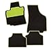 Produktbild CarFashion 240592 Colori Apfelgrün DL4, Auto Fussmatte in schwarz, Automatten, grüner Trittschutz, grüne Hochglanz Kettelung, Auto Fussmatten Set ohne Mattenhalter