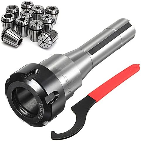 EsportsMJJ 11pcs ER32 Spring Collets Set With R8-ER32 Collet Chuck Holder For CNC Milling Lathe Tool