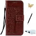 Produktbild Moto X Style Hülle, TOUCASA® Vintage/Retro Bookstyle Lederhülle Handyhülle PU Leder Flip Tasche Case Niedlich Katzen und Bäume Muster mit Stand-Funktion Kredit Kartenfächer und Magnetverschluss Brieftasche Tasche Wallet Case für Moto X Style + 1 x Eingabestift + 1 x Glitzer Staub Stecker, Kaffee