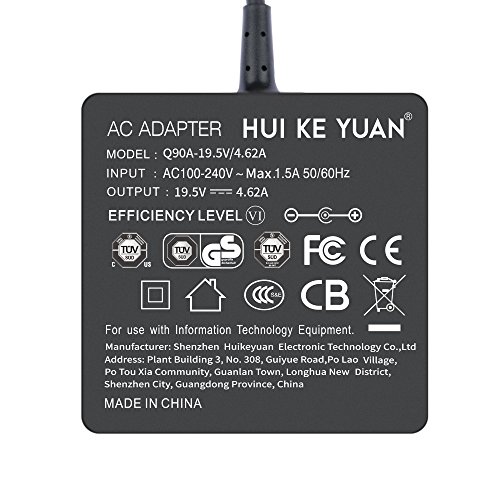 [TUV GS LISTED] HUIKEYUAN 90W Laptop Notebook Ladegerät Ladekabel für HP Pavilion 14 15 17 M4 HP Stream 11 13 14 HP Elitebook Folio 1040 G1 HP Spectre X360 13 15 709986-003 710413-001 710414-001 H6Y88AA H6Y89AA H6Y90AA PPP009C PPP012D-S PPP012L-E 721092-001 740015-001 741727-001; HP Envy 17 Pavilion 15-e029tx, HP Envy TouchSmart m7-j m7-j000 m7-j010dx m7-j020dx m7-j078ca m7-j120dx 17-j106tx; HP Chromebook 14-x030nr 14-x040nr 14-x010nr, Stecker 4,5*3,0mm - 2