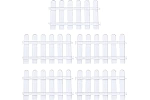 DOITOOL 5 Unidades Valla Arbol Navidad valla de Piquete Bordes de Plástico para Jardín Vallas para Exteriores Vallas Jardin Exterior Bordes de Césped Flores Bordes de Plantas