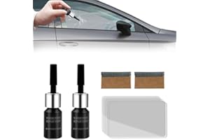 GROVL Windscreen Repair Kit, 2PCS Automotive Glass Repair Liquid Repairing Car Glass Windshield Crack Chips DIY Repair Scratches, Cracks, and Star-Shaped Crack