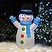 Produktbild Kingfisher 1,22 cm Langer, mit Luft gefüllter LED-Schneemann für Weihnachten, aufblasbare und Beleuchtete Gartenrasen-Deko