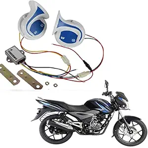 RWT Mocc Bike 18 in 1 Digital Tone Magic Horn Set Of 2 For Bajaj Discover 125 DTS-i