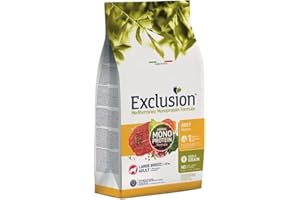 EXCLUSION DIET Exclusion MEDITERRANEO MONOPROTEIN Noble Grain Dog Adult Large Manzo 12 kg.
