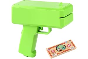 Money Spray Machine - 5.51x2.36x5.3in Portabel Cash Launcher, Elektrisk Money, Långvarig Handhållen Festtillbehör | Make It Rain Toy För Födelsedagsevenemang Klubbar Bröllop Performance Re
