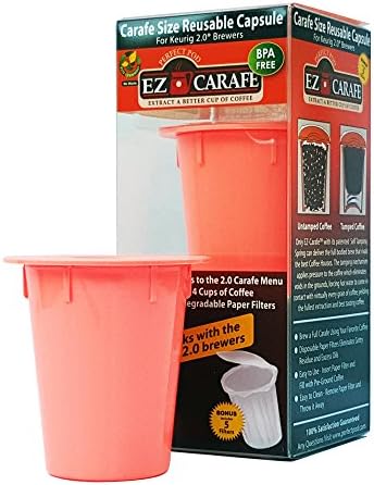 Perfect Pod C09091 EZ Carafe for Keurig 2.0, K200, K300, K400 and K500 Series, Orange by Perfect Pod