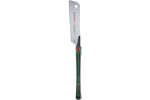Bosch Scie japonaise Kataba 270 mm (scie à tirer pr coupes droites précises (bois/plastique) ; lame acier SK5 flexible ; dents fines ; 17 TPI ; poignée Softgrip extra longue)