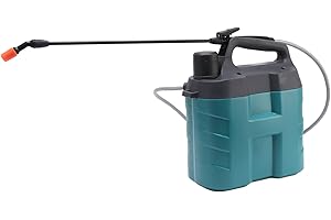Cafopgrill Elektryczny opryskiwacz, mały, szczelny, wysokociśnieniowy spryskiwacz plecakowy z tworzywa sztucznego, do ogrodu trawnikowego (8 l)