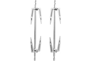 POPETPOP Stainless Steel Rotisserie Forks 2 Pieces 11 Inch Air Fryer Forks for Oven BBQ Grill Home Cooking Roast Chicken Fish Meat