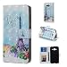 Produktbild Meeter Samsung Galaxy J7 2016 Hülle, Handyhülle PU Ledertasche Klapphülle mit Magnetverschluss Brieftasche Kartenfach und Ständer Flip Cover Schutzhülle - Turm