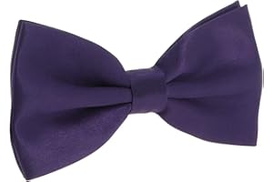 cravateSlim Men's Solid Colour Bow Tie – Shirt and Costume Accessory – Wedding, Ceremony