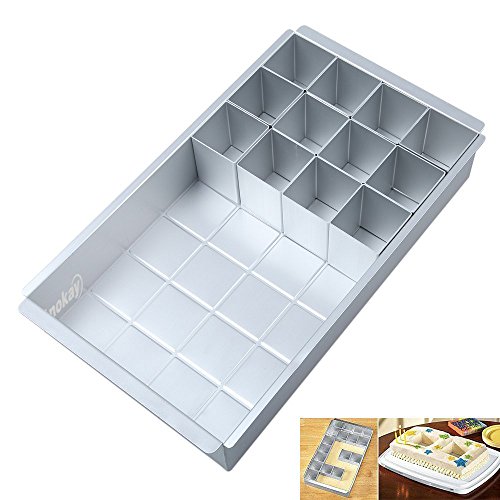 Anokay Aluminium Backformen / Kuchenform verstellbar Antihaft für Groß Buchstaben Alphabet Zahlen DIY Backen Formen Set Ausstechformen Hochzeit Geburtstag Taufe - 5