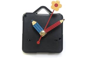 Cablepelado, Meccanismo con movimento per orologio al quarzo, silenzioso, kit di riparazione e creazione orologio 3D, con lancette, lancetta dei minuti da 40 mm, lancetta delle ore da 30 mm, motivo