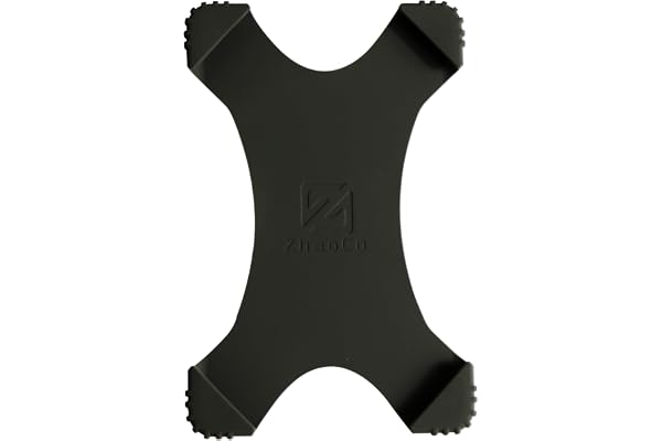 ZhaoCo Anti-Glissement Silicium Dragonne Support de Poignée de Doigt Universel pour 6" / 6.8'' / 7'' Kindle liseuses/Kobo/Sony eBook, Noir