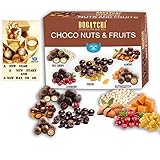 BOGATCHI Chocolate Coated Assorted Nuts and Fruits, New Year Special Gift for Family, Friends and Kids, 100g + Free New Year Greeting Card