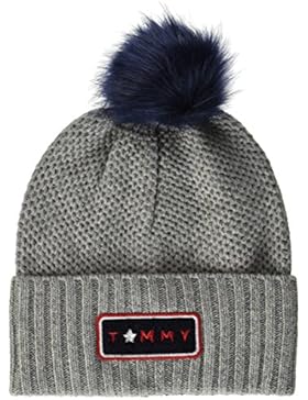 Tommy Hilfiger Damen Strickmütze Fur Pompom Beanie