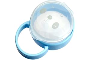 WATAWATA Baby Dummy Case, Pacifier Case, Travel Soother Box, Transparent Soother Pod Pacifier Holder Box for Kids (Mid, Blue)