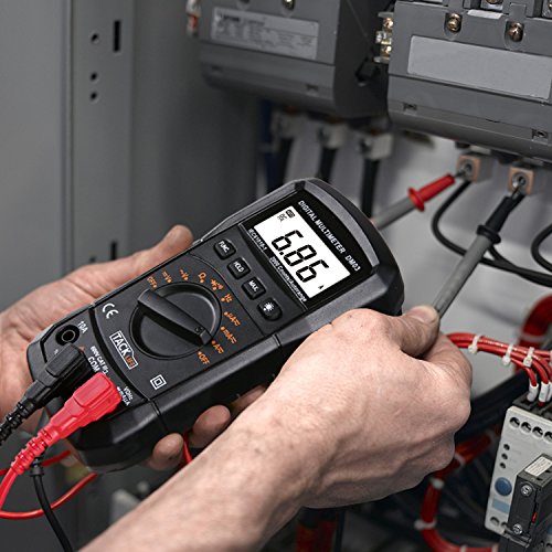 Tacklife DM03 Klassisches Digital Multimeter, AC Spannungsprüfer Tragbare Prüfvorrichtung Messung von Spannung Strom Widerstand Messinstrument mit Hintergrundbeleuchtung - 7