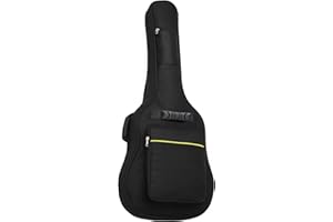 OcioDual Gitarrentasche, Gitarrenkoffer, Gitarrentasche Akustikgitarre, Rucksack mit Außentasche und Tragegriff, Wasserdicht, Rundumschutz für E-Gitarren, Guitar Accessories, Schwarz