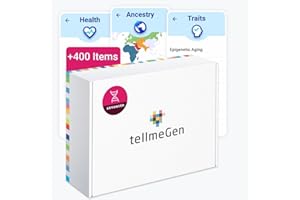 tellmeGen análisis genético Advanced (Salud + Rasgos + Wellness + Orígenes) Más de 400 reportes Actualizados