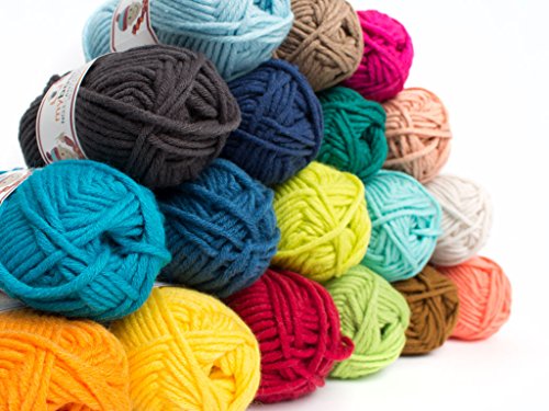 50g myboshi original No.1 Wolle LL 55 Meter Farbe: - 3