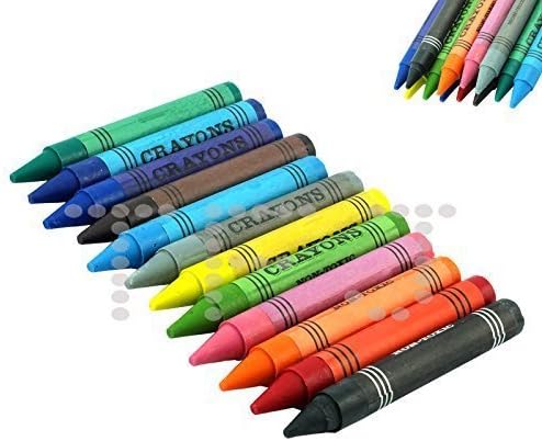 12 Pieces Jumbo Wax Crayons (Pack of 1)