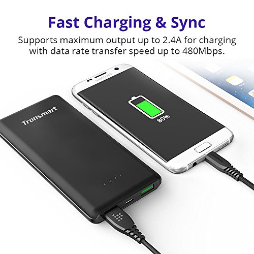 C  ble Micro USB  1m 3ft  Lot de 3   Tronsmart Chargeur en Nylon Tress   Cable Micro USB Chargeur pour Samsung Galaxy  Sony  HTC  Nexus  LG  Huawei  K