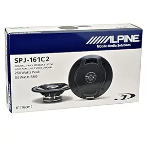 Alpine SPJ-161C2 2WAY Speaker with 250WATTS Peak 50WATTS RMS