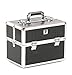 Urbanity Classic Professional Aluminium Beauty Case Makeup Box Black Crocodile