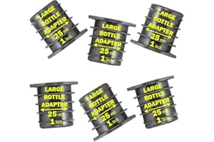 POURA 6 adattatori per versatore di liquori – Adatta qualsiasi beccuccio per liquori o olio in un grande versatore – In gomma naturale senza BPA – Per bottiglie extra large fino a 25 mm