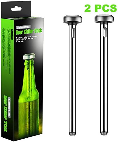 Bolokin Beer Chiller Sticks. Stainless Steel Tumbler Sticks Beverage Cooling Sticks to Keep Drinks Cold Keep Your Beers Cold Longer With Beer Coolers!