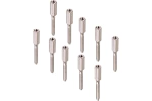 315 SUPPLIES Nickel Extension Studs, M3.5 x 35mm - Switch Screws Extending Socket (10)
