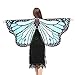 Produktbild Schmetterlings Flügel Schals, VEMOW Frauen 147 * 70CM Mehrfarbig Shawl Weiches Gewebe Fee Damen Nymph Pixie Tanzperformance Halloween Cosplay Weihnachten Cosplay Kostüm Zusatz(X3-Himmelblau, 147*70CM)