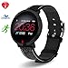 Price comparison product image HuaWise Fitness Tracker, Leather Band Tracker Activity Tracker with Heart Rate Monitor and Sleep Monitor,Bluetooth Waterproof Smart Watch,Step Counter Pedometer and Calorie Counter for Android and IOS
