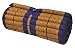 Produktbild Wilai Kapok Thaikissen, Yogakissen, Massagekissen, Kopfkissen, Tantrakissen, Sitzkissen - Blau/Gelb (Rollmatte breit (75x5x180) 82114)