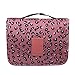 Shopper Joy Hanging Toiletry Bag Cosmetics Organizer Storage Bag for Travel Overnight Camping - Leopard