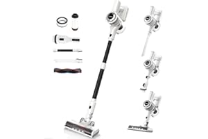 Diyuto Aspiradora Sin Cable, Aspiradora 7 * 2600mAh, 33kPa de sobrealimentación, 60Mins de Funcionamiento, Aspiradora filtrada de 6 etapas con 2 HEPA, Aspiradora V-Brush Ligero y Tranquilo