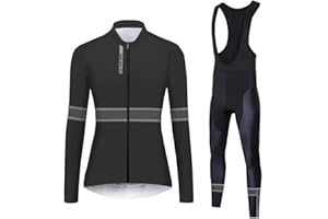 UGLY FROG Maillot Ciclismo Mujer Invierno Manga Larga Conjunto + Pantalones Bicicleta Ropa Set Térmico Transpiración Deportes al Aire Libre