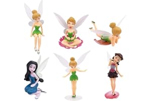 GUJEY ZGYJ-EU 6 Piezas Figuras miniaturas de Hadas, Estatuas en Miniatura Figuras Miniaturas de Hadas en Miniatura de Bricolaje Figuras de Hada en Miniatura para decoración de jardín
