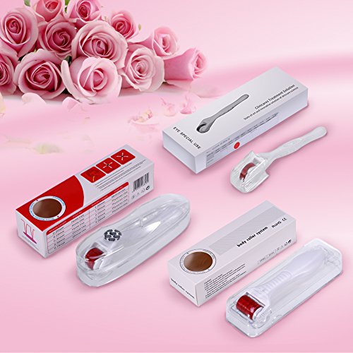 3er Set Derma Roller durch ZJchao – 3 Separate Roller verschiedener Needle, 1080, 1,5 mm / 540 mm, 1,0 mm / 240 mm, 0,5 mm. Hergestellt von sterilisierten Titanium * Safe, eine effektive Alternative zu einem Facelift * stimulieren Kollagen und Elastin * Entfernen Sie Narben und Dehnungsstreifen * verhindern oder rückgängig Haar Loss * Reduziert schlaffe, Altersflecken, Sonnenschäden und andere Zeichen des Alterns - 7