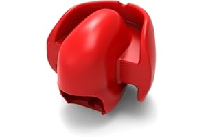 Kutocesy Mordaza Erótico de Silicona con Superficie para Morder BDSM Bondage Juguete Sexual Esclavo Fetiche Juego Sexual Separador Bucal para Parejas Mordaza Bucal para Mujeres Hombres Cosplay (Red)