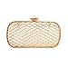 Produktbild WUHX Oval Openwork Metal Mesh Abendtasche Luxus-Luxus Diamant Abend Kupplungsbeutel Frauen-Party-Kette Schulter Diagonal Paket