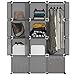 Produktbild LANGRIA Regalsystem Kleiderschrank 12 Kubus Garderobenschrank für Aufbewahrung Kleidung, Schuhe, Spielzeug und Bücher (Grau)