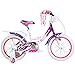 Produktbild 16 Zoll Hi5 Emily Kinderfahrrad mit Rücktritt für Mädchen ab 4 Jahren Fahrrad Stützräder, Farbe:weiss/lila