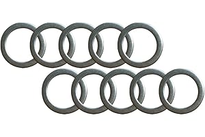 Yuauy 10 x Pedal Washers 20mm x 15mm w/ 1mm thickness Stainless steel Replacement Silver For Moutain Bike Road Bike